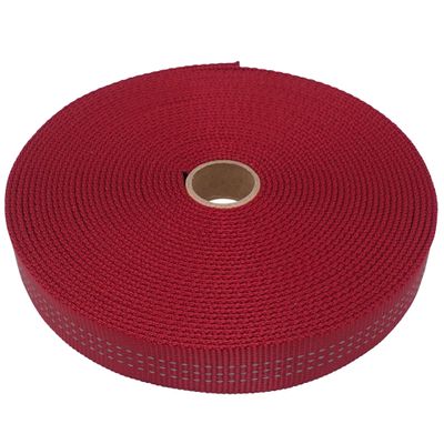 GM CLIMBING 1 inch Nylon Tubular Webbing Tape CE UIAA Certified 4000lb Heavy Duty for Climbing Rescue Rope Works Survival Outdoor General Purposes 1" x 50Ft Red