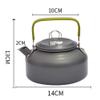 Camping Backpack Tableware Outdoor Cookware Pot Picnic Canteen Survival Hiking Military Boiler Frying Teapot Set Kettle yubin1993 view 2