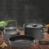 Camping Backpack Tableware Outdoor Cookware Pot Picnic Canteen Survival Hiking Military Boiler Frying Teapot Set Kettle yubin1993 view 4