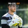ONEKEEPER Viper White Professional-Level Goalkeeper Glove for Kids & Youth & Adults | GK Soccer Goalie Gloves | 3.5 mm Contact Latex | Negative Cut | Removable Strap (White, 9) view 2