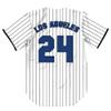 TIFIYA 24 Baseball Jersey Softball Short Sleeve Button Shirts for Young Men Women T098-White2-M view 1