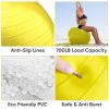 APEXUP Yoga Ball Exercise Ball, Anti Slip Stability Ball Chair, Heavy Duty Large Gym Ball for Fitness, Balance, Core Workout and Physical Therapy (XL (27"~30") 75cm, Yellow) view 2