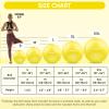 APEXUP Yoga Ball Exercise Ball, Anti Slip Stability Ball Chair, Heavy Duty Large Gym Ball for Fitness, Balance, Core Workout and Physical Therapy (XL (27"~30") 75cm, Yellow) view 4