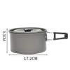 Camping Backpack Tableware Outdoor Cookware Pot Picnic Canteen Survival Hiking Military Boiler Frying Teapot Set Kettle yubin1993 view 3