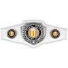 JUSTAWARDMEDALS Custom Beer Champion Award Belt. Customized with YOUR Personalized text. 52" White or Black Vegan Leather view 1
