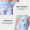 ANIVIVO Girls' 4" Volleyball Biker Dance Shorts - Youth Spandex Yoga Shorts Kids Athletic Running Compression Shorts with Pockets(Bluish Violet 13-14) view 3