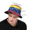 Cute Venezuela Flag Bucket Hats for Men Women Sun Travel Summer Beach Hat Adult Venezuelan Fishing Hat view 3