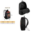 HUGS IDEA Boys Backpack Set Basketball Going Through the Net School Bags Set Kids 3 Pcs Backpack Bookbag with Lunch Box and Pencil Case view 4