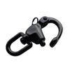 QualiTime Large Swivel Eye Snap Shackle - 316 Stainless Steel Quick Release Snap Shackle for Sailing, Rigging, SCBA Mask Clip, Spinnaker Halyard Snap Shackle, 124mm(4.88"), Black view 1
