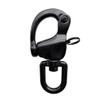 QualiTime Large Swivel Eye Snap Shackle - 316 Stainless Steel Quick Release Snap Shackle for Sailing, Rigging, SCBA Mask Clip, Spinnaker Halyard Snap Shackle, 124mm(4.88"), Black view 3
