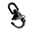 QualiTime Large Swivel Eye Snap Shackle - 316 Stainless Steel Quick Release Snap Shackle for Sailing, Rigging, SCBA Mask Clip, Spinnaker Halyard Snap Shackle, 124mm(4.88"), Black view 4