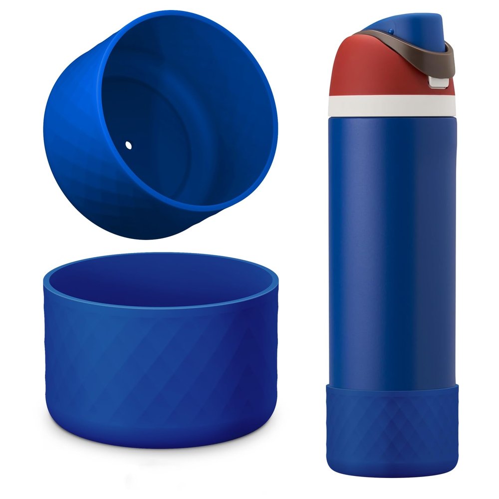 YOUCOX Silicone Boot for Owala Water Bottle 24 oz, 2PCS Anti-Slip Protective Sleeve for FreeSip/Twist/Flip Water Bottles, BPA Free, Dishwasher Safe, Bottom Bumper Cover Cup Accessories