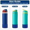 YOUCOX Silicone Boot for Owala Water Bottle 24 oz, 2PCS Anti-Slip Protective Sleeve for FreeSip/Twist/Flip Water Bottles, BPA Free, Dishwasher Safe, Bottom Bumper Cover Cup Accessories view 2