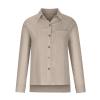 asntrgd Womens Long Sleeve Button Down Shirts 2024 Fall Casual Cotton Linen Blouses Beach Comfy Tunic Tops with Pocket view 4