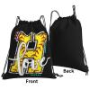 Braytow Initials Drawstring Backpack Black Cinch Bags Foldable Sports Gym Sackpack For Men Women (Softball Letter H) view 2
