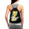 Braytow Initials Drawstring Backpack Black Cinch Bags Foldable Sports Gym Sackpack For Men Women (Softball Letter Z) view 3