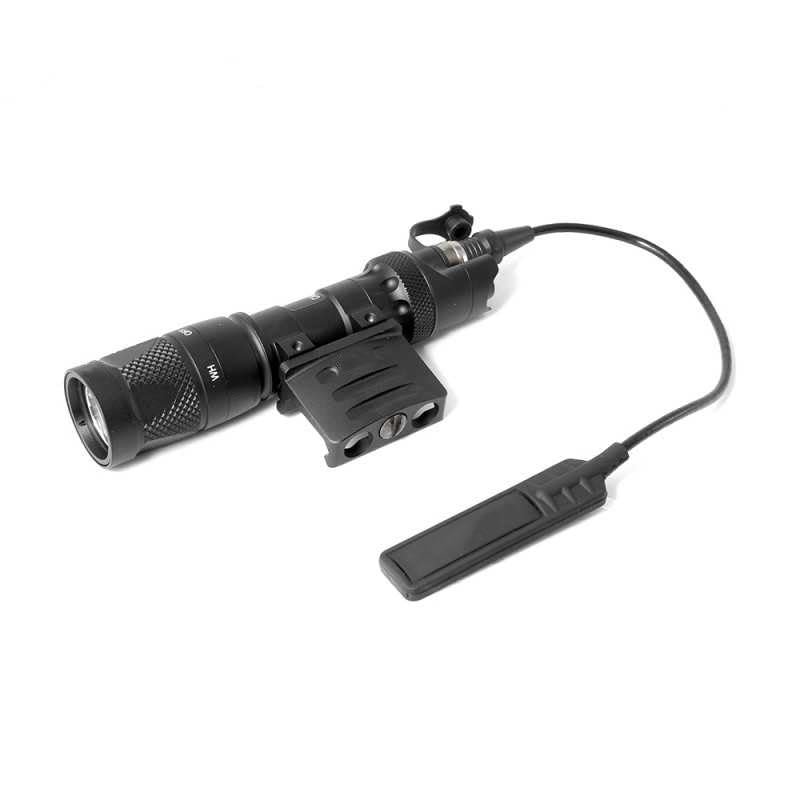 AWETHE Tactical M312v Weapon Flashlight with IR Light & Remote Pressure Switch Pad, with Flashlight Offset Mount, LED Light for Outdoor Hunting, Fit 20mm Picatinny Rail Mount, Black