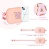 COSHAYSOO Pink Fanny Pack for Girls Purse Crossbody Belt Bag with Initials, Personalized 6 7 8 9 10 11 12 Year Old Teen Girl Birthday Gift Ideas Christmas Gifts Preteen Tween Trendy Stuff Letter W view 3