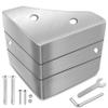 Upgraded Pontoon Boat Corner Caps for Pontoon Boat Deck Corner Protection, Stainless Steel Pontoon Corner Caps are Available for 90 Right Angles and Rounded Corners, 3.07X3.07X3.07 In, 4 Pack view 1