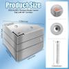 Upgraded Pontoon Boat Corner Caps for Pontoon Boat Deck Corner Protection, Stainless Steel Pontoon Corner Caps are Available for 90 Right Angles and Rounded Corners, 3.07X3.07X3.07 In, 4 Pack view 2