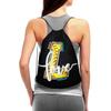 Braytow Initials Drawstring Backpack Black Cinch Bags Foldable Sports Gym Sackpack For Men Women (Softball Letter L) view 3