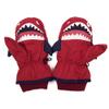 RIEJIN Child Skiing Gloves Winter Outdoor Thicken Keep Warm Waterproof Windproof Breathable Cartoon Lovely Mittens, 4 Colors(Red) view 1
