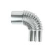 SagaSave Stainless Steel Stove Pipe Chimney Pipe Straight Pipe, Fireproof Wrap Chimney Pipe Protector, Outdoor Camping Stove Accessories for Vent Smoke or Exhaust 60mm/2.36in 90Elbow Pipe view 1