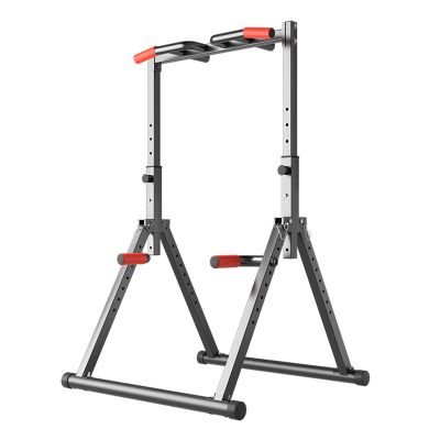 BXHouP-BaiZTM Power Tower Dip Station Pull Up Bar Station Multifunction Fitness Tower Training Equipment for Home Gym Strength Workout Station, 8-Level Adjustment 1300Lbs Capacity