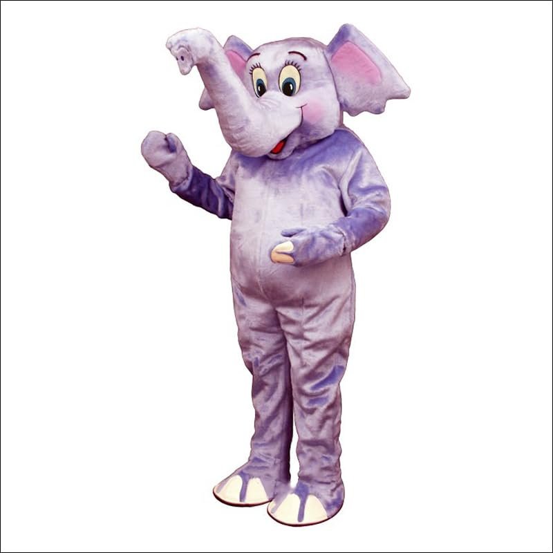 Baby Elephant Mascot Costume Adult Size for Men & Women with Built-in Fan Inside the Head