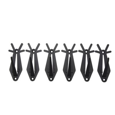 FLEXMAN 6Pcs Mount Skull Hanger, Antler Style Skull Wall Mount Bracket, Deer Hanger with Simple Installation Kits for Deer Head, Buck, Whitetail Deer, Goat Skull