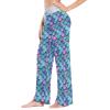 ALAZA Mermaid Blue Fish Scales Women's Comfy Pajama Pants Sleepwear Wide Leg Drawstring Bottoms S view 2