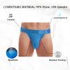 JOCKMAIL 2Pack/PCS Mens Briefs Underwear Breathable Mesh Low Waist Comfort Underwear Briefs Men Underpants (US, Alpha, X-Large, Regular, Regular, Black+Blue) view 4