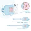 COSHAYSOO Crossbody Belt Bag Blue Fanny Pack for Girls Personalized 6 7 8 9 10 11 12 Year Old Teen Girl Birthday Gifts for Daughter Sister Preteen Trendy Stuff Travel Essentials Initial Letter H view 3