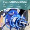 20" Folding Electric Bike for Adults | Lightweight Foldable Electric Bicycle - Weighs Only 45lbs | 500W Brushless Motor | 40+ Mile Range | 21mph Speed - Class 2 Fat Tire Ebike, Black view 2