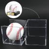 Custom Acrylic Baseball Display Case with Custom Plaque and Custom Baseball Cap Set, Baseball Holder Case with Engraving Plaque, Personalized Cap, Perfect for Keepsakes and Gifts (Pink Gold, Style-2) view 4