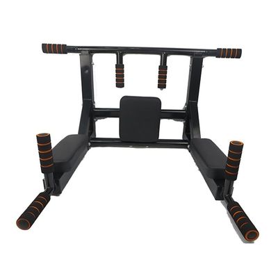 JDXQBLD Pull Up Bar, Wall Mounted Pull Up Bar Dip Station for Full-Body Strength Workouts Home Indoor Gym, 2 in 1 Multifunctional Chin Up Bar, Power Tower Exercise Training Equipment Fitness