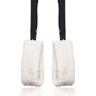 Lights Mountain Adjustable Pilates Fuzzies Straps - Premium Plush Cuffs for Pilates Cadillac Reformer, Pilates Equipment for Home and Studio, Provides Comfort, Stability, and Support During Workouts