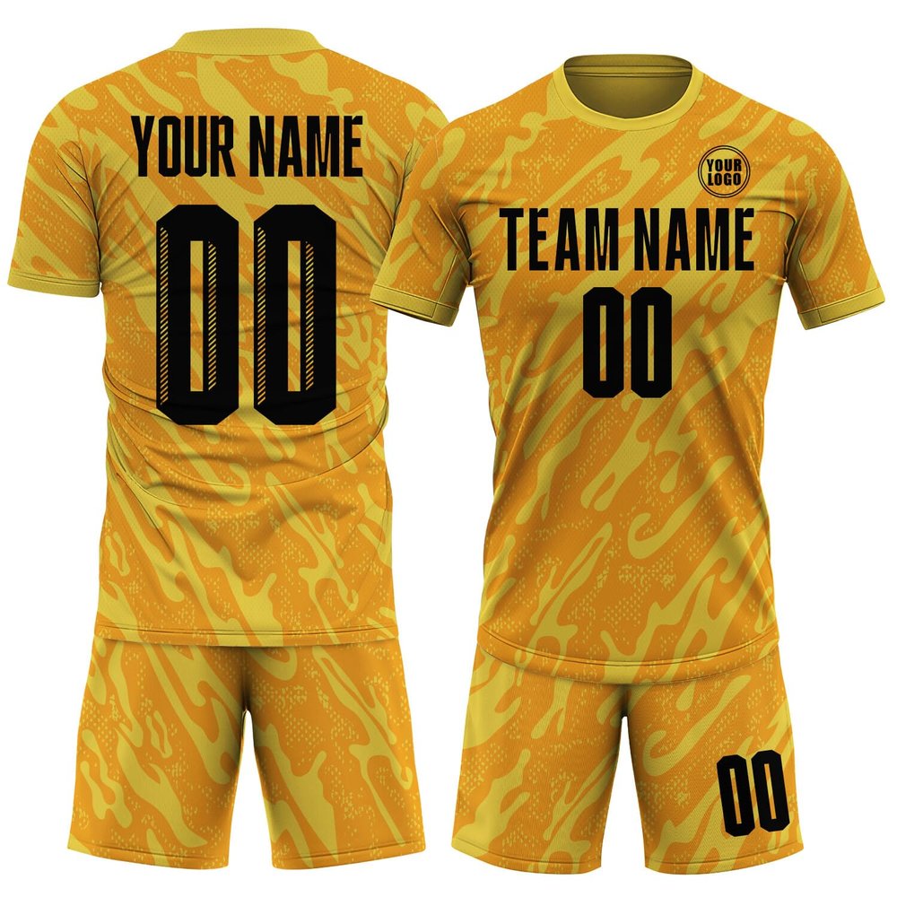 NineFit Basics Custom Soccer Jersey Men Women Youth Kids, Athletic Shirts with Name Number Logo Yellow Goalie Jersey Camisetas de Futbol Set
