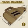 EASY BW Soft Pistol Case, Large Handgun Pistol Rug With Handle For Shooting, Hunting, Range Sports (Coyote) view 3