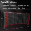 SHANTRA Soccer Goal, 12x6FT Easy Setup Soccer Goals for Backyard with Metal Base, Portable Soccer Net for Teens/Adults, Large Equipment for Training, Soccer Goal for Practice with Carry Bag view 2