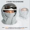 baleaf Fleece Balaclava Face Mask,Thermal Ski Mask for Women,Winter Hats Face Cover Cold Weather Gear Grey-Regular Fit view 4