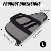 EASY BW Soft Pistol Case, Large Handgun Pistol Rug With Handle For Shooting, Hunting, Range Sports (Grey) view 3