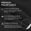 baleaf Fleece Balaclava Face Mask,Thermal Ski Mask for Women,Winter Hats Face Cover Cold Weather Gear Black-Helmet Fit view 2