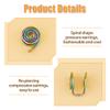 Hobbspring 10Pcs 5 Colors Pressure Earrings for Keloids Stainless Steel Clip Spiral Non-Pierced Earrings Compression Clip Metal Ear Cuff Adjustable Keloid Jewelry for Women Men Ladies view 4