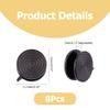 Hobbspring 8pcs Pressure Earrings for Keloids - 11mm Stainless Steel Spiral Compression Earrings - Non-pierced Clip-on Design - Black - Suitable for Women, Men & Ladies view 2