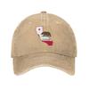 Aoojanu Embroidery California Bear Baseball Cap State Flag Snapback Trucker Hat Natural view 2
