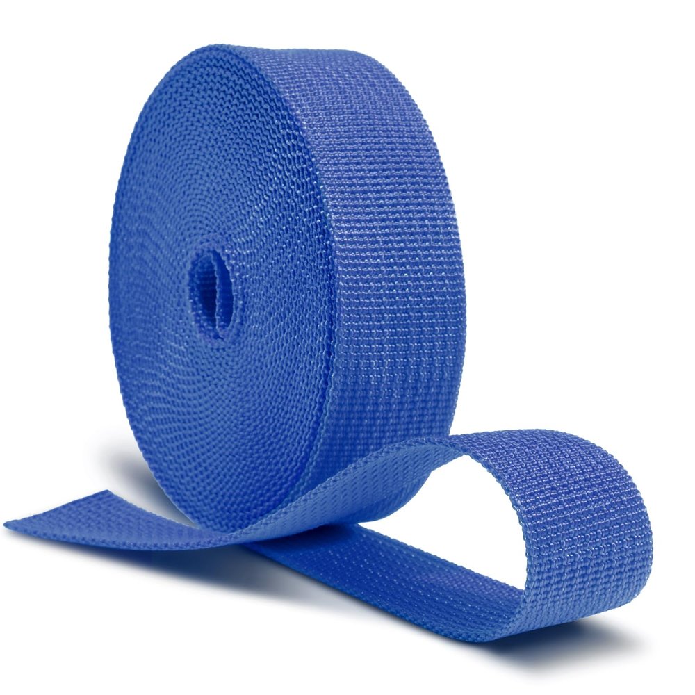 CooBigo 12 Yards Webbing 1.5 Inch Wide Polypropylene Webbing Strap 1.5" Webbing Strapping for Bags/Lawn Chair/Pool Solar Cover DIY Crafting