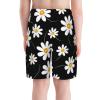 Daisy Flower Print Pattern Teens Beach Shorts Running Workout Sports Shorts Summer Casual Shorts for Boys view 2