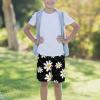 Daisy Flower Print Pattern Teens Beach Shorts Running Workout Sports Shorts Summer Casual Shorts for Boys view 3