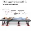 Folding Bed with Mattress, Portable Camping Cot 4 Positions Adjustable Reclining Rollaway Bed for Adults Sleeping Cots for Bedroom, Pool, Patio, view 4
